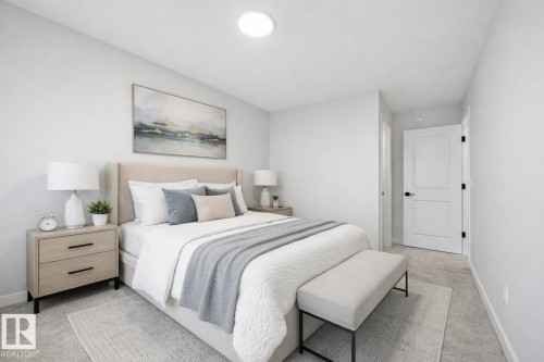 Virtually staged - 3036 Dixon Landing Landing, Edmonton, AB - Indoor Photo Showing Bedroom
