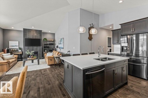23 50 Legacy Terrace, St. Albert, AB - Indoor Photo Showing Kitchen With Double Sink