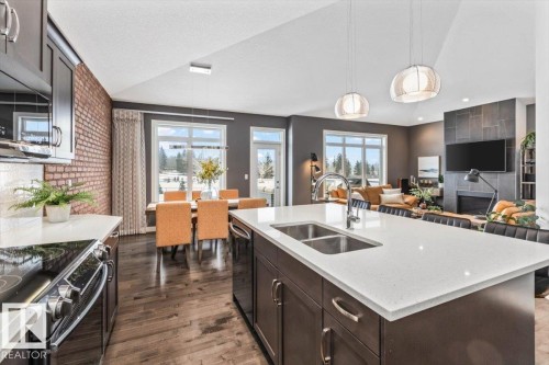 23 50 Legacy Terrace, St. Albert, AB - Indoor Photo Showing Kitchen With Double Sink