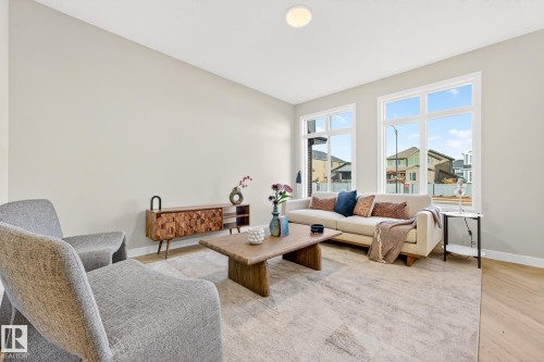 4108 208 Street, Edmonton, AB - Indoor Photo Showing Living Room