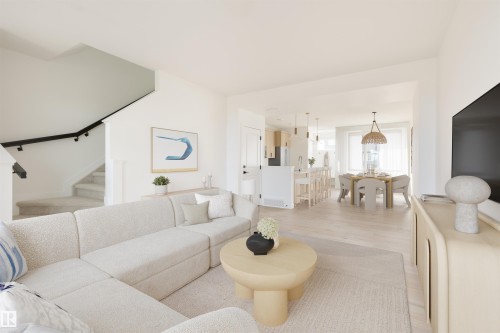2638 62 Street, Edmonton, AB - Indoor Photo Showing Living Room