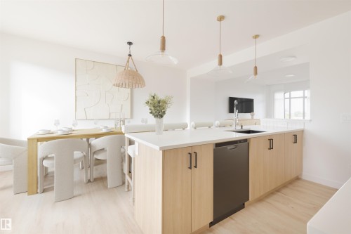 2638 62 Street, Edmonton, AB - Indoor Photo Showing Kitchen With Upgraded Kitchen