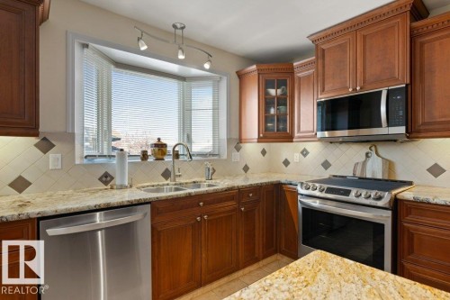 16132 100 Street, Edmonton, AB - Indoor Photo Showing Kitchen With Double Sink