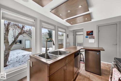 11343 67 Street, Edmonton, AB - Indoor Photo Showing Kitchen With Double Sink