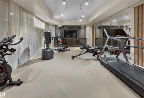 16 Windermere Drive, Edmonton, AB - Indoor Photo Showing Gym Room