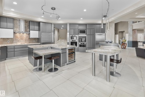 16 Windermere Drive, Edmonton, AB - Indoor Photo Showing Kitchen With Upgraded Kitchen