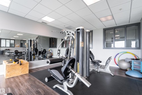 224 5151 Windermere Boulevard, Edmonton, AB - Indoor Photo Showing Gym Room