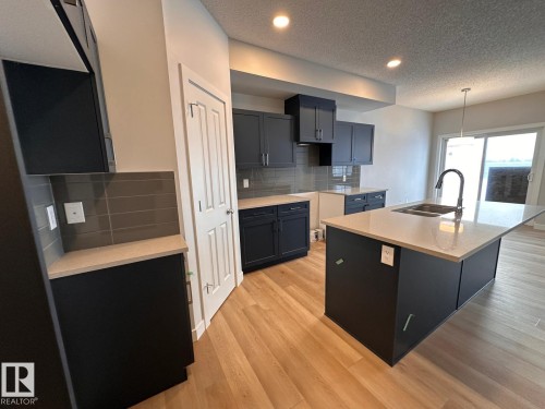3016 9 Street, Edmonton, AB - Indoor Photo Showing Kitchen With Double Sink