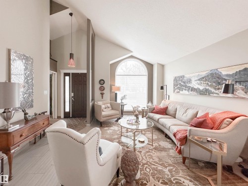 9 Deslauriers Crescent, St. Albert, AB - Indoor Photo Showing Living Room