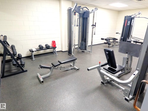 1307 10149 Saskatchewan Drive, Edmonton, AB - Indoor Photo Showing Gym Room