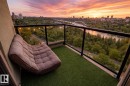 Balcony Virtually Staged for summer view - 1307 10149 Saskatchewan Drive, Edmonton, AB  - Outdoor With Balcony With View 
