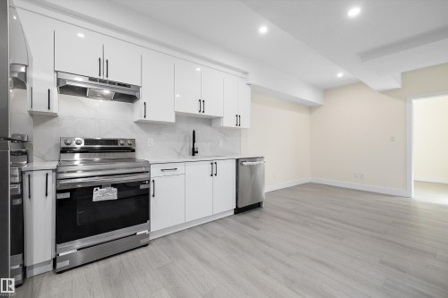 Legal suite kitchen, high end finishing - 8319 81Ave, Edmonton, AB - Indoor Photo Showing Kitchen