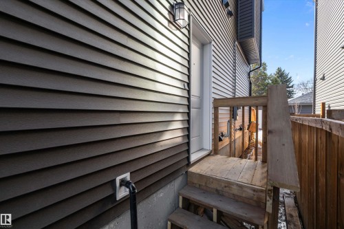 Legal suite entrance - 8319 81Ave, Edmonton, AB - Outdoor