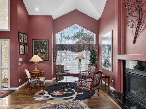 116 Twin Brooks Cove, Edmonton, AB - Indoor With Fireplace