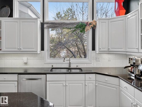 116 Twin Brooks Cove, Edmonton, AB - Indoor Photo Showing Kitchen With Double Sink