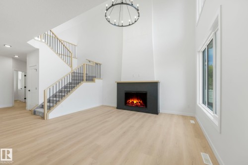 3140 Magpie Wy, Edmonton, AB - Indoor With Fireplace