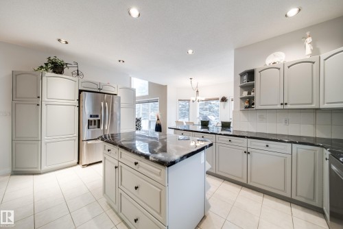 242 Running Creek Lane, Edmonton, AB - Indoor Photo Showing Kitchen With Upgraded Kitchen
