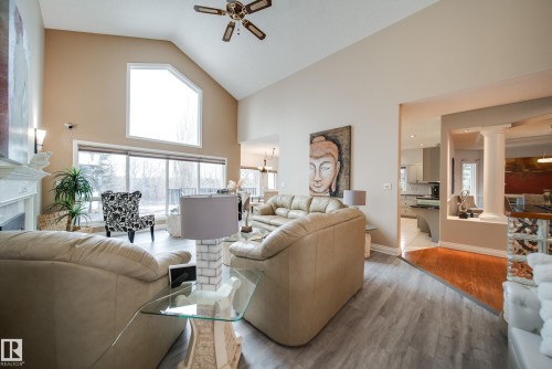 242 Running Creek Lane, Edmonton, AB - Indoor Photo Showing Living Room