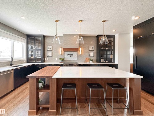 7 Jubilation Drive, St. Albert, AB - Indoor Photo Showing Kitchen With Upgraded Kitchen