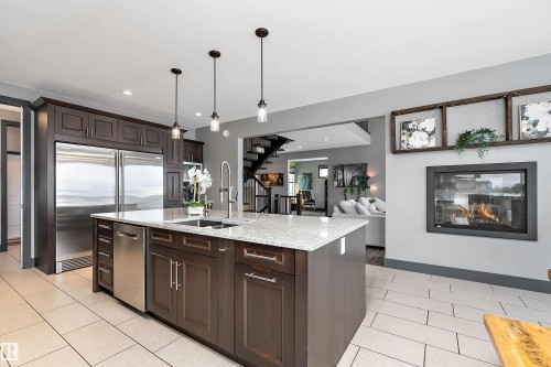 2508 59 Avenue, Rural Leduc County, AB - Indoor Photo Showing Kitchen With Upgraded Kitchen