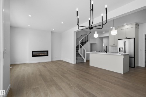 3924 Chrustawka Place, Edmonton, AB - Indoor With Fireplace