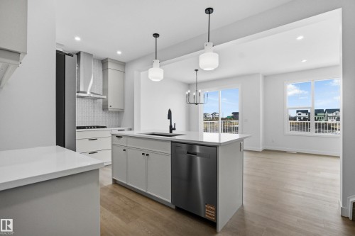 3924 Chrustawka Place, Edmonton, AB - Indoor Photo Showing Kitchen With Upgraded Kitchen
