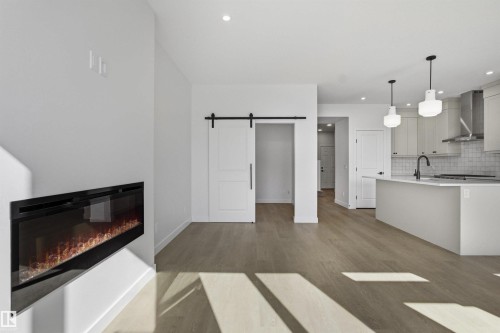 1126 Cristall Crescent, Edmonton, AB - Indoor With Fireplace