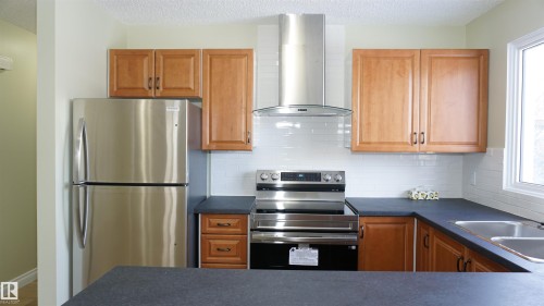 12924 135A Avenue, Edmonton, AB - Indoor Photo Showing Kitchen With Double Sink
