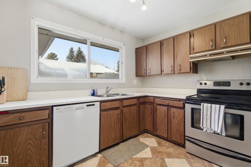 26 Longview Crescent, St. Albert, AB - Indoor Photo Showing Kitchen With Double Sink