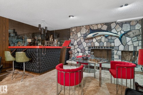 16 Laurier Place, Edmonton, AB - Indoor Photo Showing Other Room With Fireplace