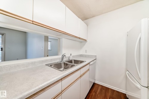 320 9620 174 Street, Edmonton, AB - Indoor Photo Showing Kitchen With Double Sink
