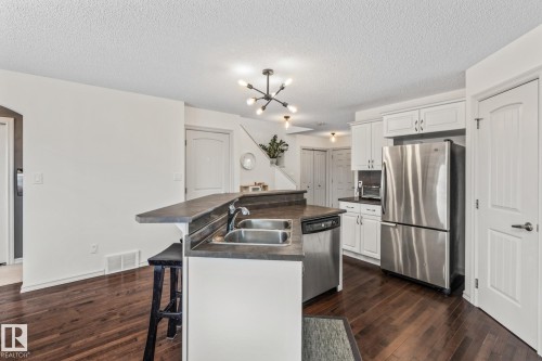 1133 35A Avenue, Edmonton, AB - Indoor Photo Showing Kitchen With Stainless Steel Kitchen With Double Sink