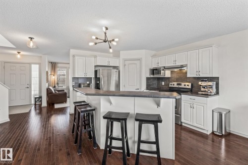 1133 35A Avenue, Edmonton, AB - Indoor Photo Showing Kitchen With Stainless Steel Kitchen With Upgraded Kitchen