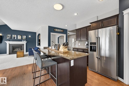 112 Windrose Drive, Leduc, AB - Indoor Photo Showing Kitchen With Upgraded Kitchen