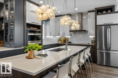 44 Kenilworth Crescent, St. Albert, AB - Indoor Photo Showing Kitchen With Upgraded Kitchen