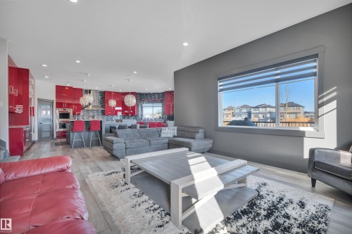 136 Kirpatrick Crescent, Leduc, AB - Indoor Photo Showing Living Room