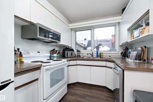 9714 88 Avenue, Edmonton, AB - Indoor Photo Showing Kitchen With Double Sink