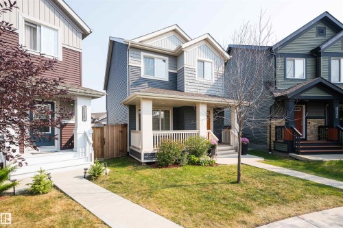 3229 Cherry Crescent, Edmonton, AB - Outdoor With Deck Patio Veranda With Facade