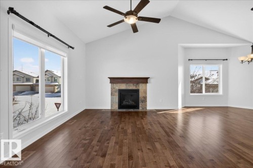 23 2815 34 Avenue, Edmonton, AB - Indoor Photo Showing Living Room With Fireplace