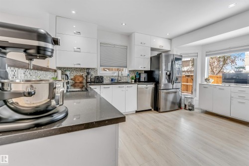 18403 55 Avenue, Edmonton, AB - Indoor Photo Showing Kitchen
