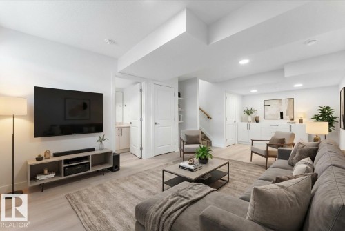 12033 92 Street, Edmonton, AB - Indoor Photo Showing Living Room