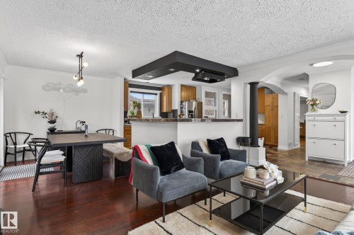 10704 130 Street, Edmonton, AB - Indoor Photo Showing Living Room