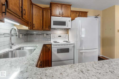 10728 153 Avenue, Edmonton, AB - Indoor Photo Showing Kitchen With Double Sink