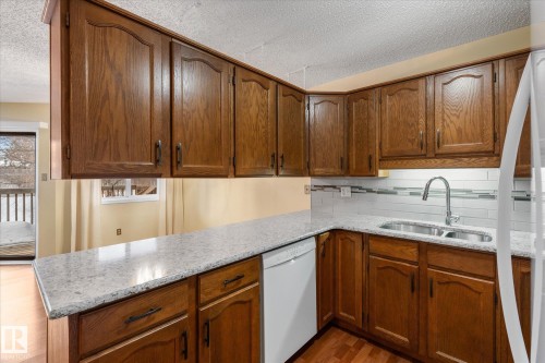 10728 153 Avenue, Edmonton, AB - Indoor Photo Showing Kitchen With Double Sink
