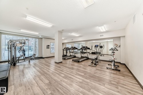 406 504 Griesbach Parade, Edmonton, AB - Indoor Photo Showing Gym Room