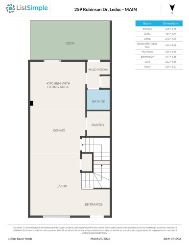 Main Floor - 259 Robinson Drive, Leduc, AB - Other