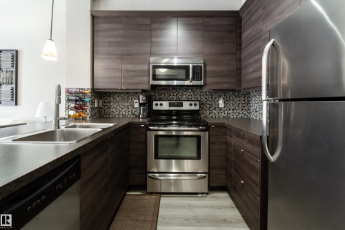 112 2588 Anderson Way, Edmonton, AB - Indoor Photo Showing Kitchen With Stainless Steel Kitchen With Double Sink With Upgraded Kitchen