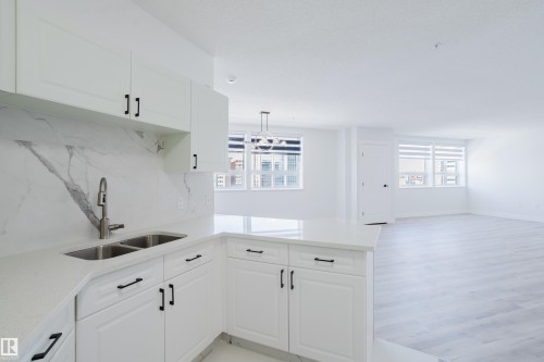 703 9919 105 Street, Edmonton, AB - Indoor Photo Showing Kitchen With Double Sink