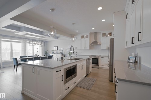 1146 Genesis Lake Boulevard, Stony Plain, AB - Indoor Photo Showing Kitchen With Double Sink With Upgraded Kitchen
