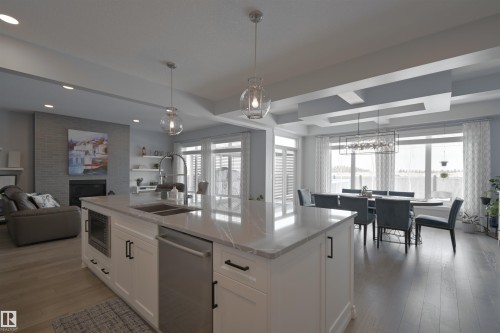 1146 Genesis Lake Boulevard, Stony Plain, AB - Indoor Photo Showing Kitchen With Double Sink